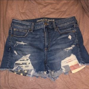 High waisted super stretch AE shorts